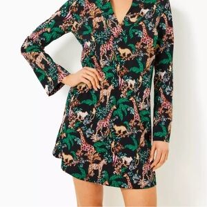 LILLY PULITZER Caicos UPF 50+ MULTI DANCING IN THE MOONLIGHT DRESS